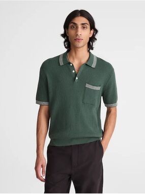 Madewell Tipped Sweater Polo Size XXL NWT